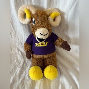 Ram Mascot Plush Toy with Purple and Yellow Outfit

10" Rammy With WCU Shirt